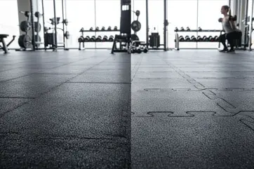 Loseta de caucho vs piso rompecabezas - Comparativa de pisos para gimnasio Comparativa entre loseta de caucho y piso rompecabezas para gimnasio